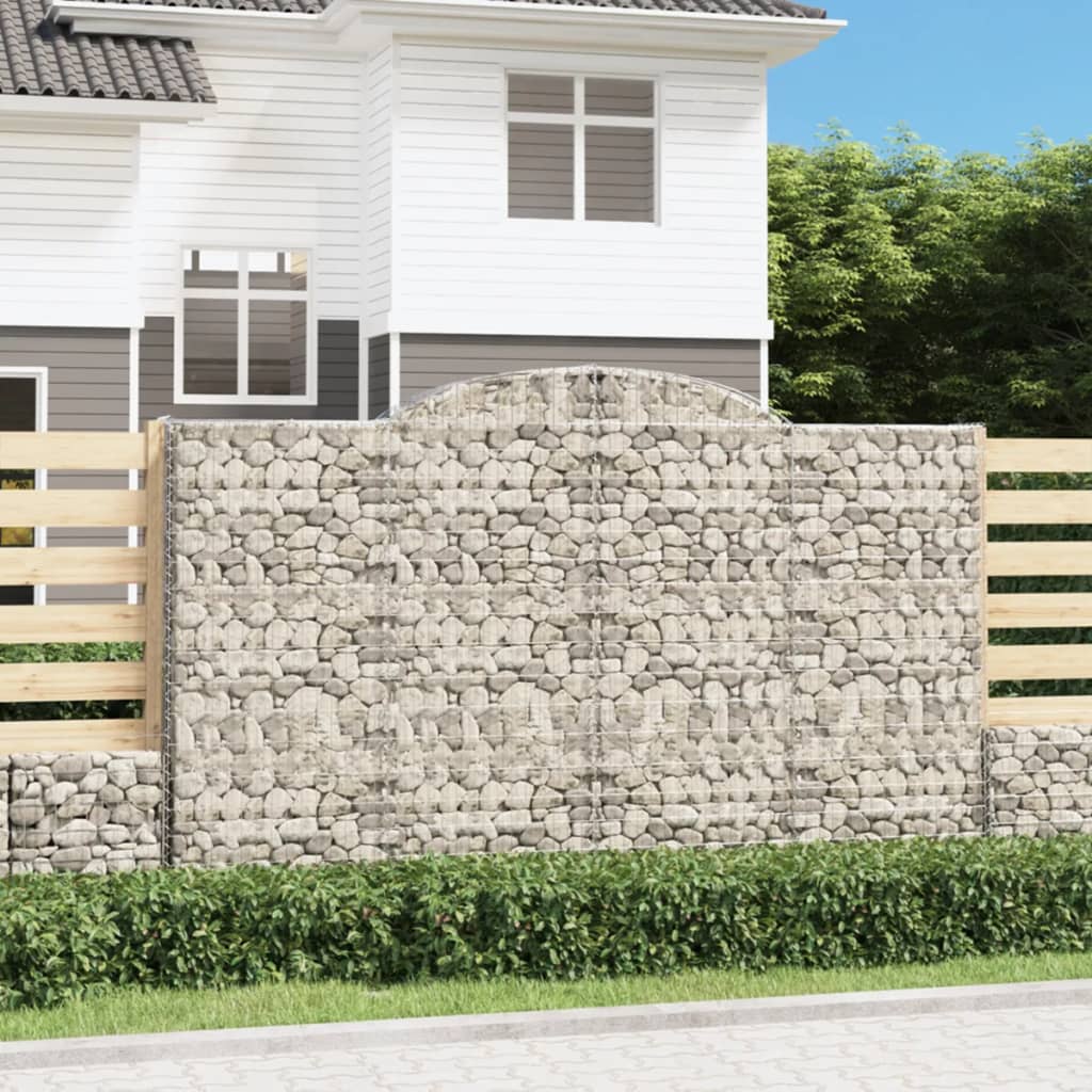 Schanskorven 3 st gewelfd 300x50x180/200 cm ijzer 3 300 x 50 x 180/200 cm