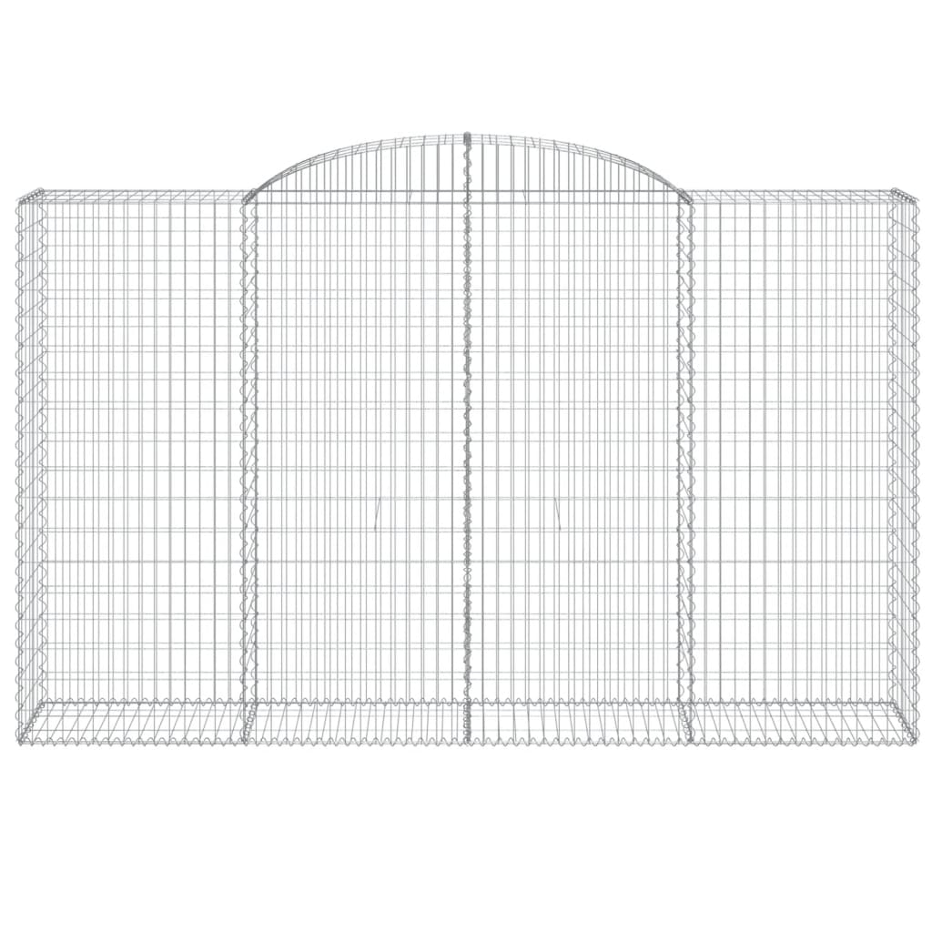 Schanskorven 4 st gewelfd 300x50x180/200 cm ijzer 4 300 x 50 x 180/200 cm