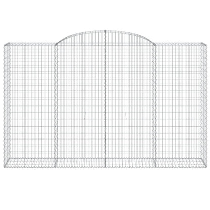 Schanskorven 4 st gewelfd 300x50x180/200 cm ijzer 4 300 x 50 x 180/200 cm