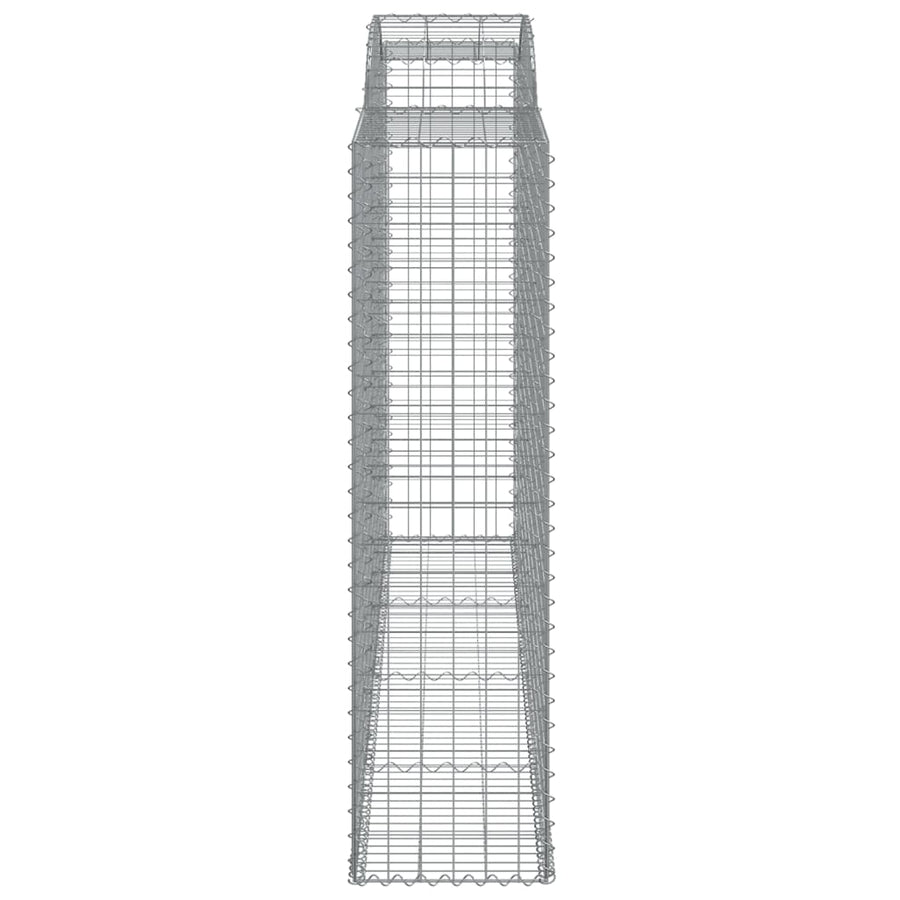 Schanskorven 4 st gewelfd 300x50x180/200 cm ijzer 4 300 x 50 x 180/200 cm