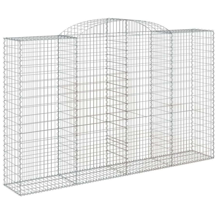 Schanskorven 5 st gewelfd 300x50x180/200 cm ijzer 5 300 x 50 x 180/200 cm