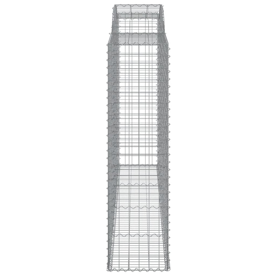 Schanskorven 5 st gewelfd 300x50x180/200 cm ijzer 5 300 x 50 x 180/200 cm