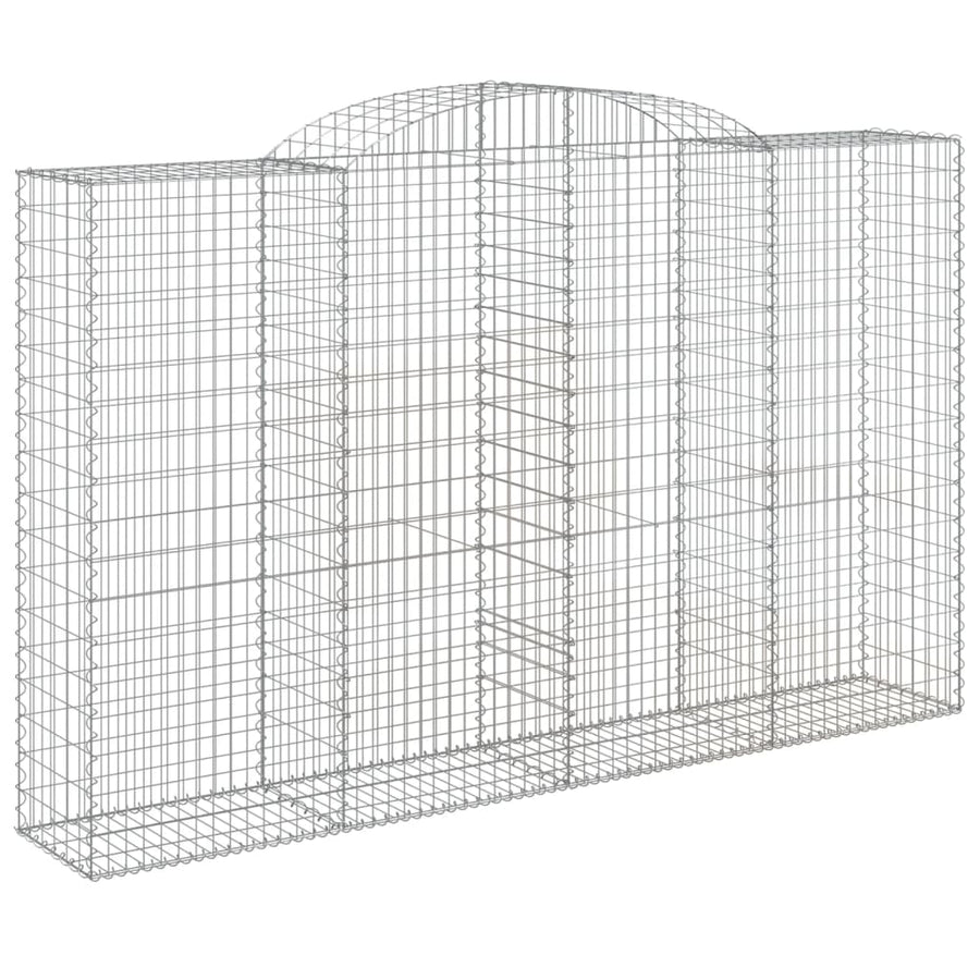 Schanskorven 6 st gewelfd 300x50x180/200 cm ijzer 6 300 x 50 x 180/200 cm