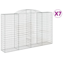 Schanskorven 7 st gewelfd 300x50x180/200 cm ijzer 7 300 x 50 x 180/200 cm