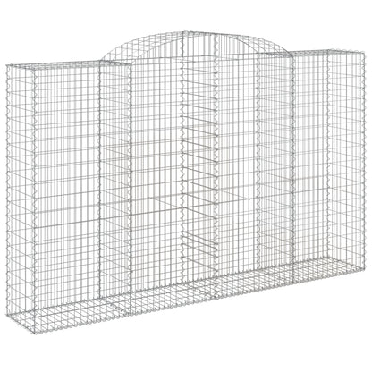 Schanskorven 8 st gewelfd 300x50x180/200 cm ijzer 8 300 x 50 x 180/200 cm