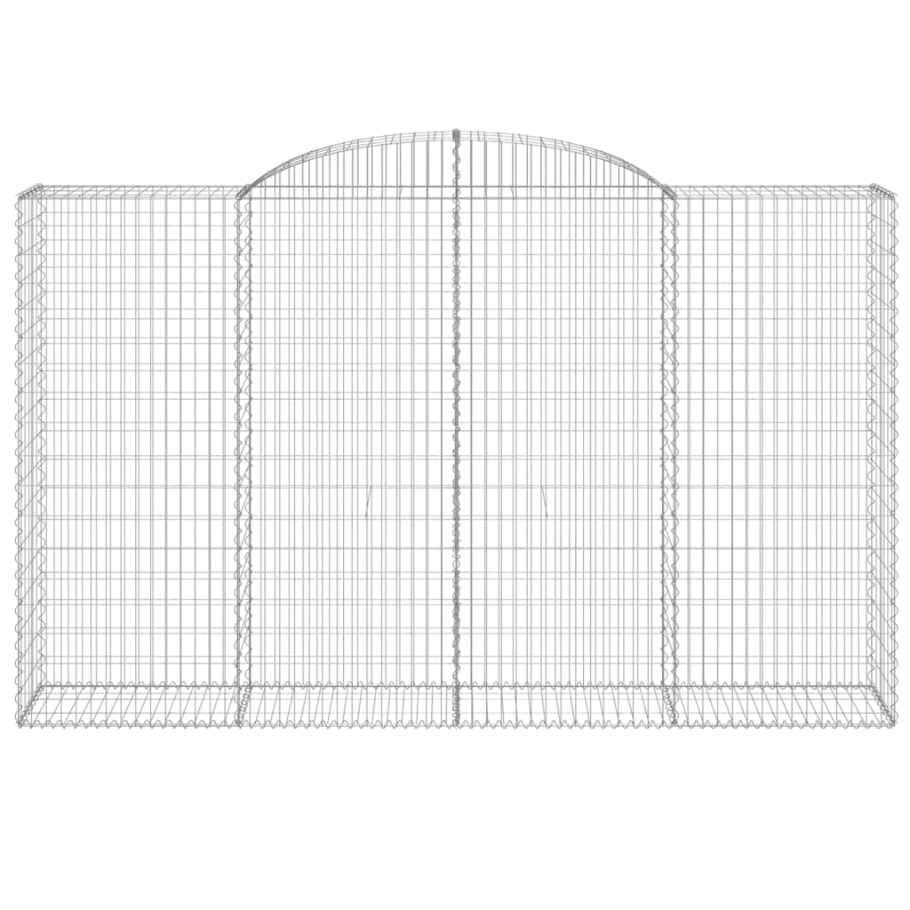 Schanskorven 8 st gewelfd 300x50x180/200 cm ijzer 8 300 x 50 x 180/200 cm
