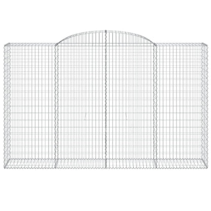 Schanskorven 8 st gewelfd 300x50x180/200 cm ijzer 8 300 x 50 x 180/200 cm