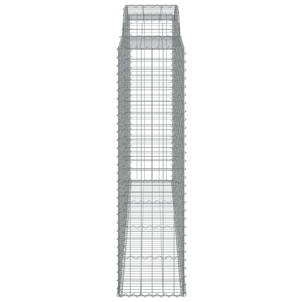 Schanskorven 8 st gewelfd 300x50x180/200 cm ijzer 8 300 x 50 x 180/200 cm