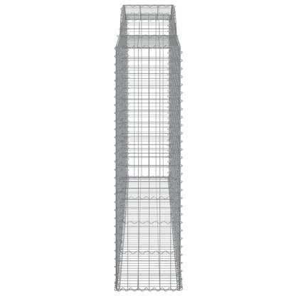Schanskorven 10 st gewelfd 300x50x180/200 cm ijzer 10 300 x 50 x 180/200 cm