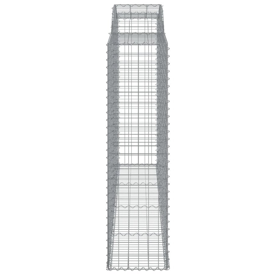 Schanskorven 10 st gewelfd 300x50x180/200 cm ijzer 10 300 x 50 x 180/200 cm
