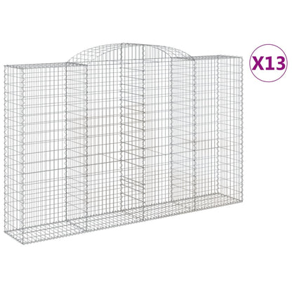 Schanskorven 13 st gewelfd 300x50x180/200 cm ijzer 13 300 x 50 x 180/200 cm