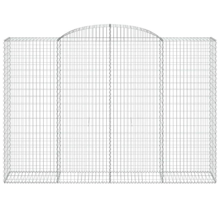 Schanskorven 2 st gewelfd 300x50x200/220 cm ijzer 2 300 x 50 x 200/220 cm