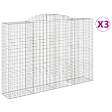 Schanskorven 3 st gewelfd 300x50x200/220 cm ijzer 3 300 x 50 x 200/220 cm