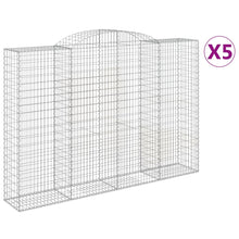 Schanskorven 5 st gewelfd 300x50x200/220 cm ijzer 5 300 x 50 x 200/220 cm