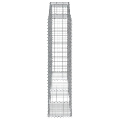Schanskorven 5 st gewelfd 300x50x200/220 cm ijzer 5 300 x 50 x 200/220 cm