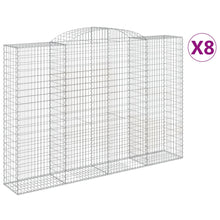 Schanskorven 8 st gewelfd 300x50x200/220 cm ijzer 8 300 x 50 x 200/220 cm
