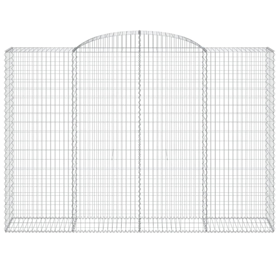 Schanskorven 8 st gewelfd 300x50x200/220 cm ijzer 8 300 x 50 x 200/220 cm