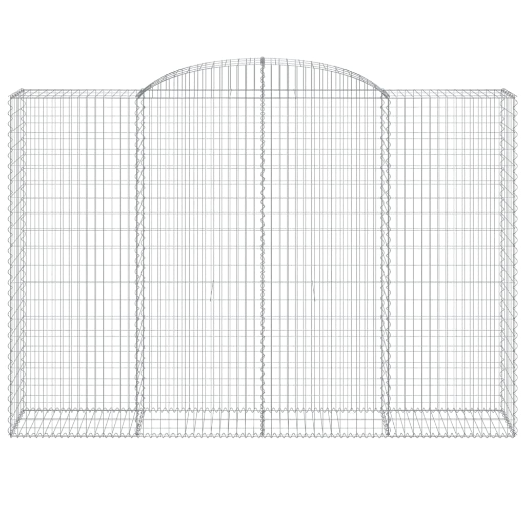 Schanskorven 12 st gewelfd 300x50x200/220 cm ijzer 12 300 x 50 x 200/220 cm