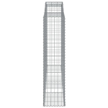 Schanskorven 12 st gewelfd 300x50x200/220 cm ijzer 12 300 x 50 x 200/220 cm