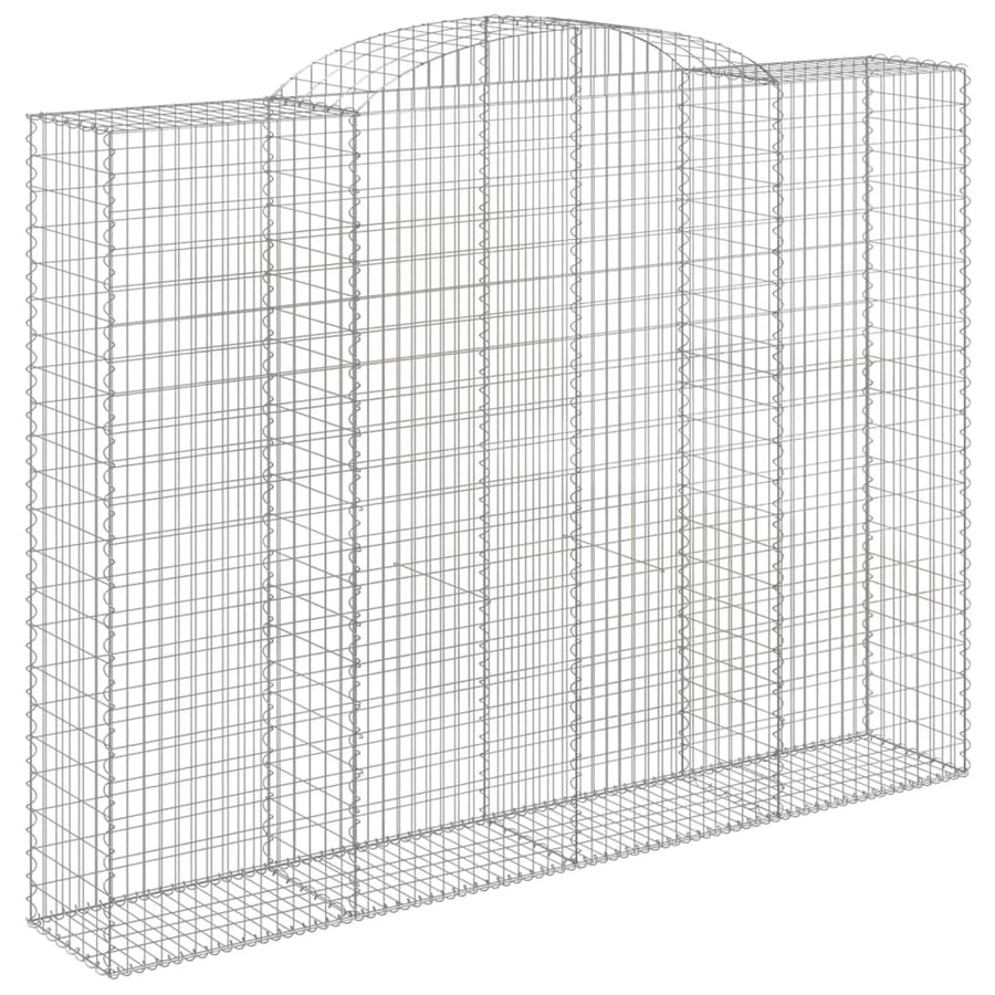 Schanskorven 2 st gewelfd 300x50x220/240 cm ijzer 2 300 x 50 x 220/240 cm
