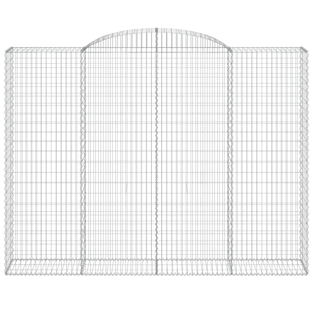 Schanskorven 3 st gewelfd 300x50x220/240 cm ijzer 3 300 x 50 x 220/240 cm