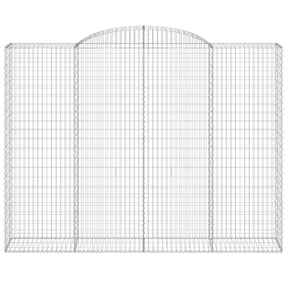 Schanskorven 3 st gewelfd 300x50x220/240 cm ijzer 3 300 x 50 x 220/240 cm