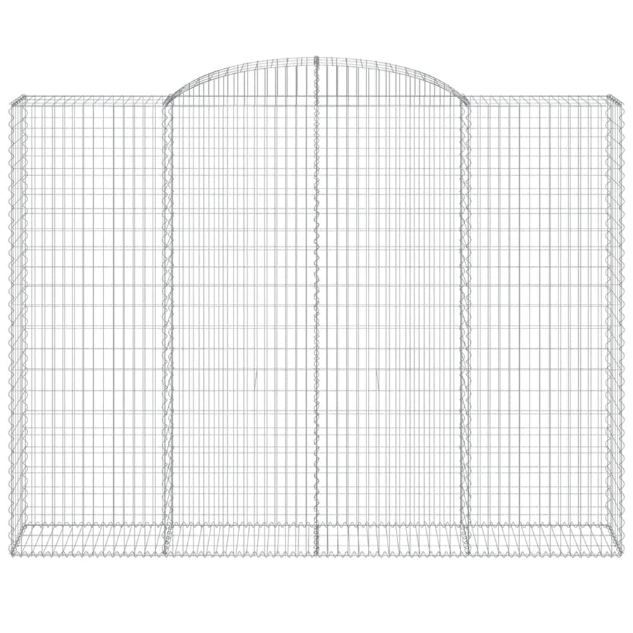 Schanskorven 3 st gewelfd 300x50x220/240 cm ijzer 3 300 x 50 x 220/240 cm