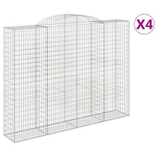 Schanskorven 4 st gewelfd 300x50x220/240 cm ijzer 4 300 x 50 x 220/240 cm