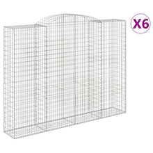 Schanskorven 6 st gewelfd 300x50x220/240 cm ijzer 6 300 x 50 x 220/240 cm