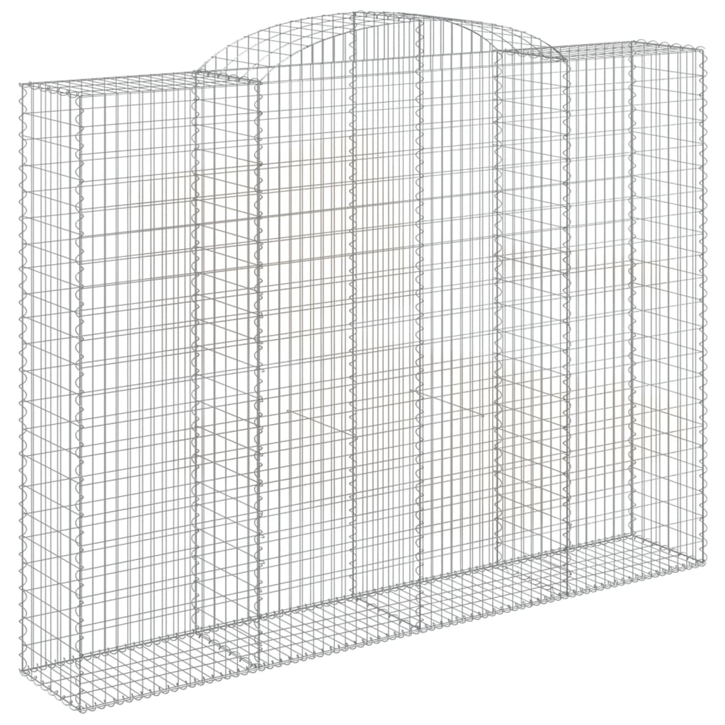 Schanskorven 7 st gewelfd 300x50x220/240 cm ijzer 7 300 x 50 x 220/240 cm