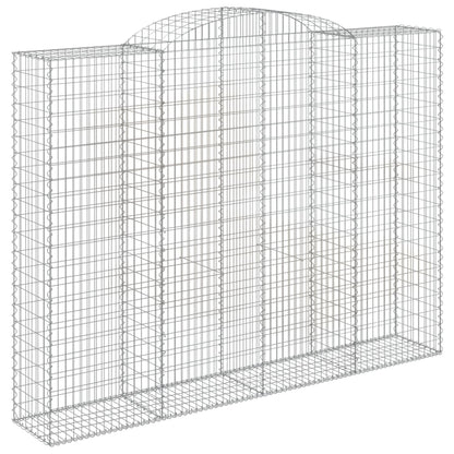 Schanskorven 7 st gewelfd 300x50x220/240 cm ijzer 7 300 x 50 x 220/240 cm