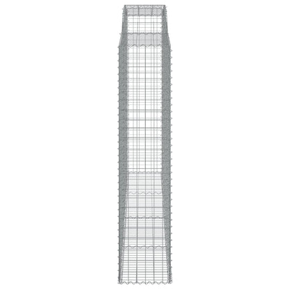 Schanskorven 7 st gewelfd 300x50x220/240 cm ijzer 7 300 x 50 x 220/240 cm