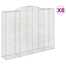 Schanskorven Gewelfd Ijzer Hoogglans Wit 300 x 50 x 220/240 cm 8