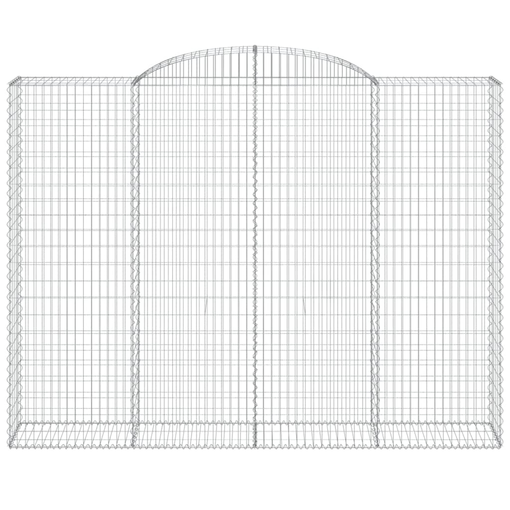 Schanskorven 15 st gewelfd 300x50x220/240 cm ijzer 15 300 x 50 x 220/240 cm