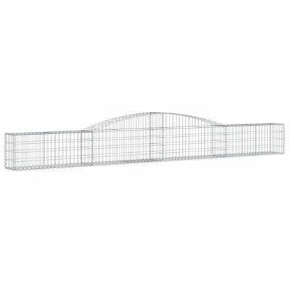 Schanskorven 2 st gewelfd 400x30x40/60 cm ijzer 2 400 x 30 x 40/60 cm