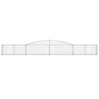 Schanskorven 2 st gewelfd 400x30x40/60 cm ijzer 2 400 x 30 x 40/60 cm