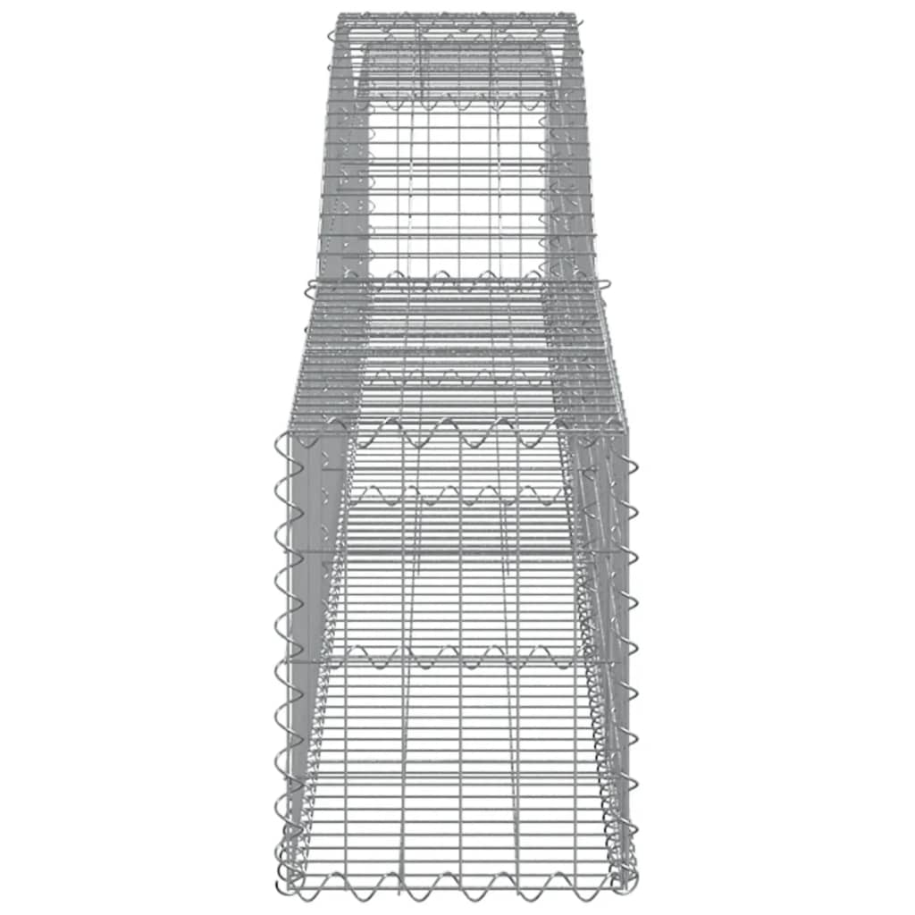 Schanskorven 2 st gewelfd 400x30x40/60 cm ijzer 2 400 x 30 x 40/60 cm