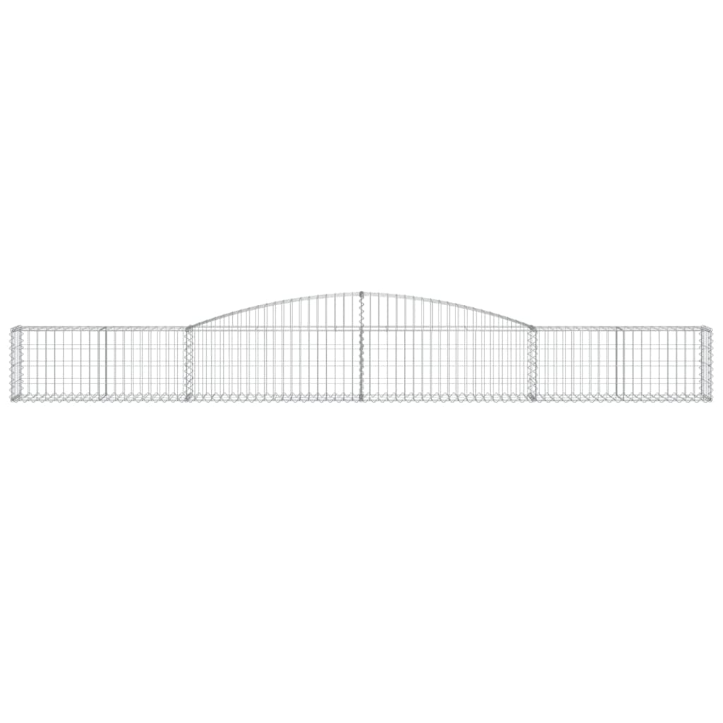 Schanskorven 10 st gewelfd 400x30x40/60 cm ijzer 10 400 x 30 x 40/60 cm