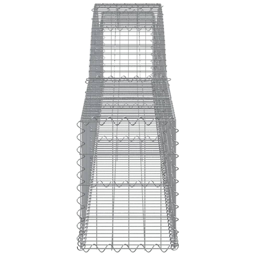 Schanskorven 10 st gewelfd 400x30x40/60 cm ijzer 10 400 x 30 x 40/60 cm