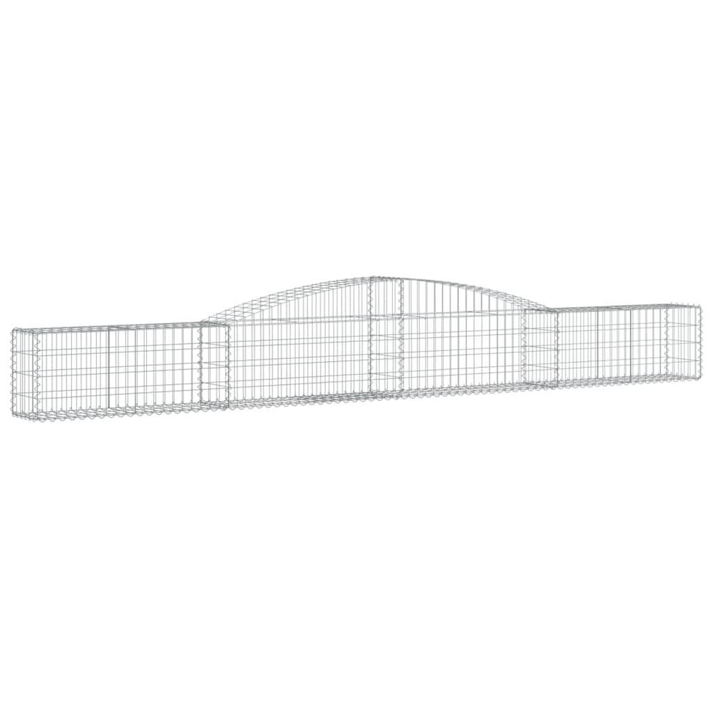 Schanskorven 15 st gewelfd 400x30x40/60 cm ijzer 15 400 x 30 x 40/60 cm