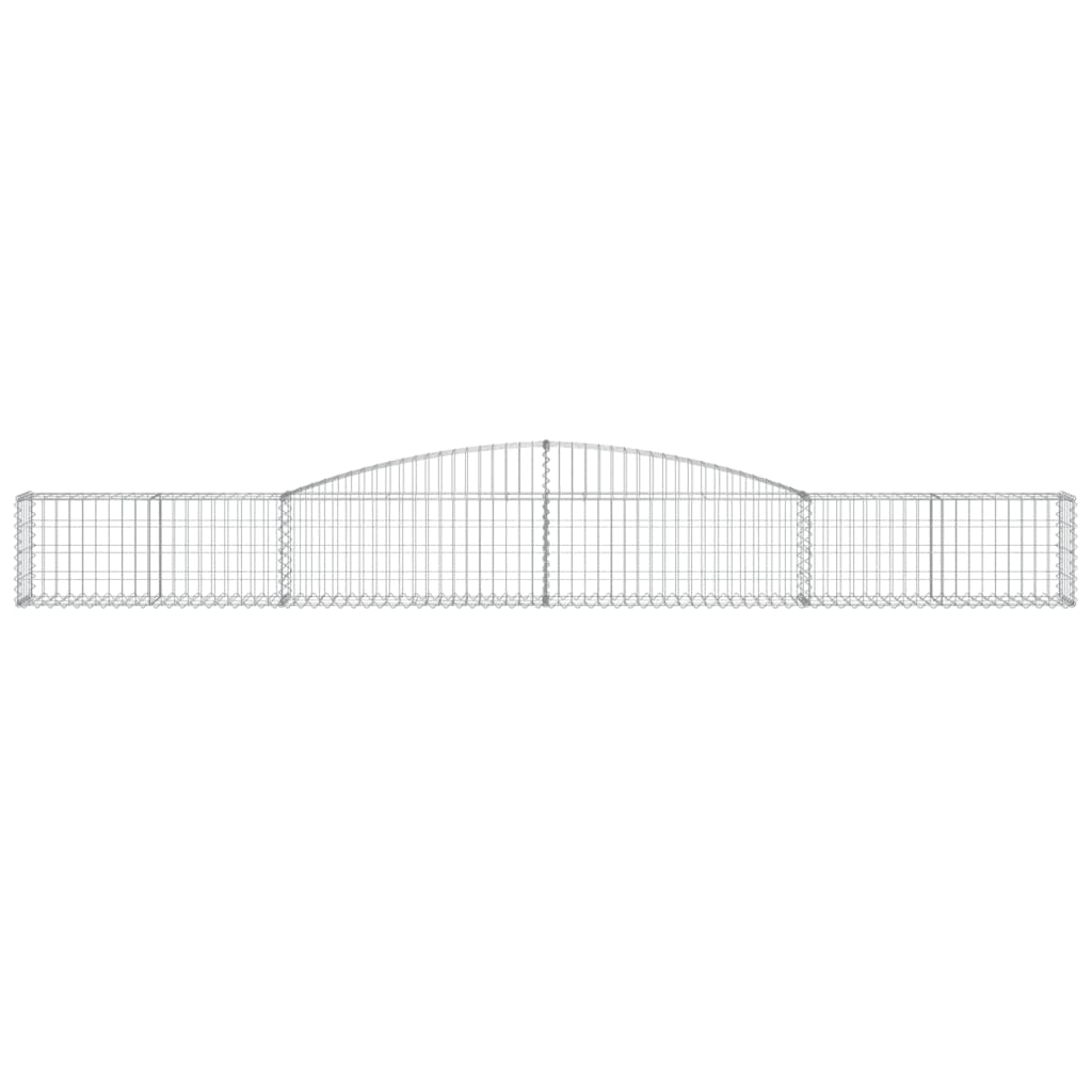 Schanskorven 15 st gewelfd 400x30x40/60 cm ijzer 15 400 x 30 x 40/60 cm