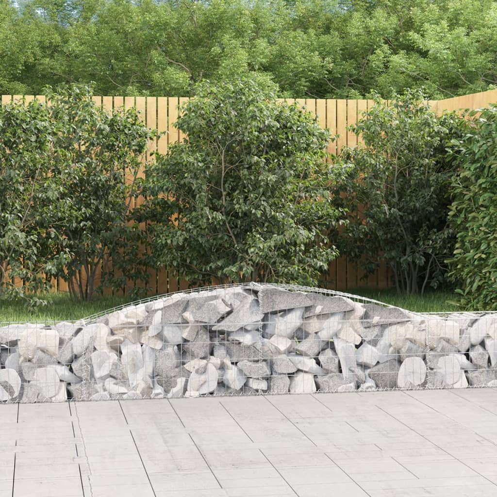 Schanskorven 15 st gewelfd 400x30x40/60 cm ijzer 15 400 x 30 x 40/60 cm