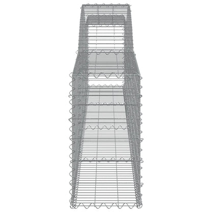 Schanskorven 2 st gewelfd 400x30x60/80 cm ijzer 2 400 x 30 x 60/80 cm