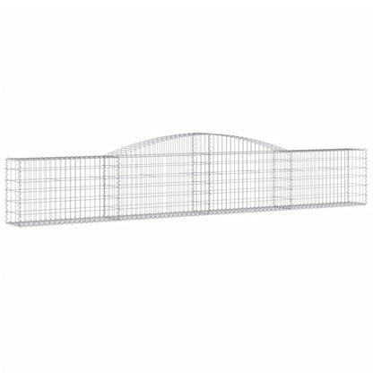 Schanskorven 3 st gewelfd 400x30x60/80 cm ijzer 3 400 x 30 x 60/80 cm