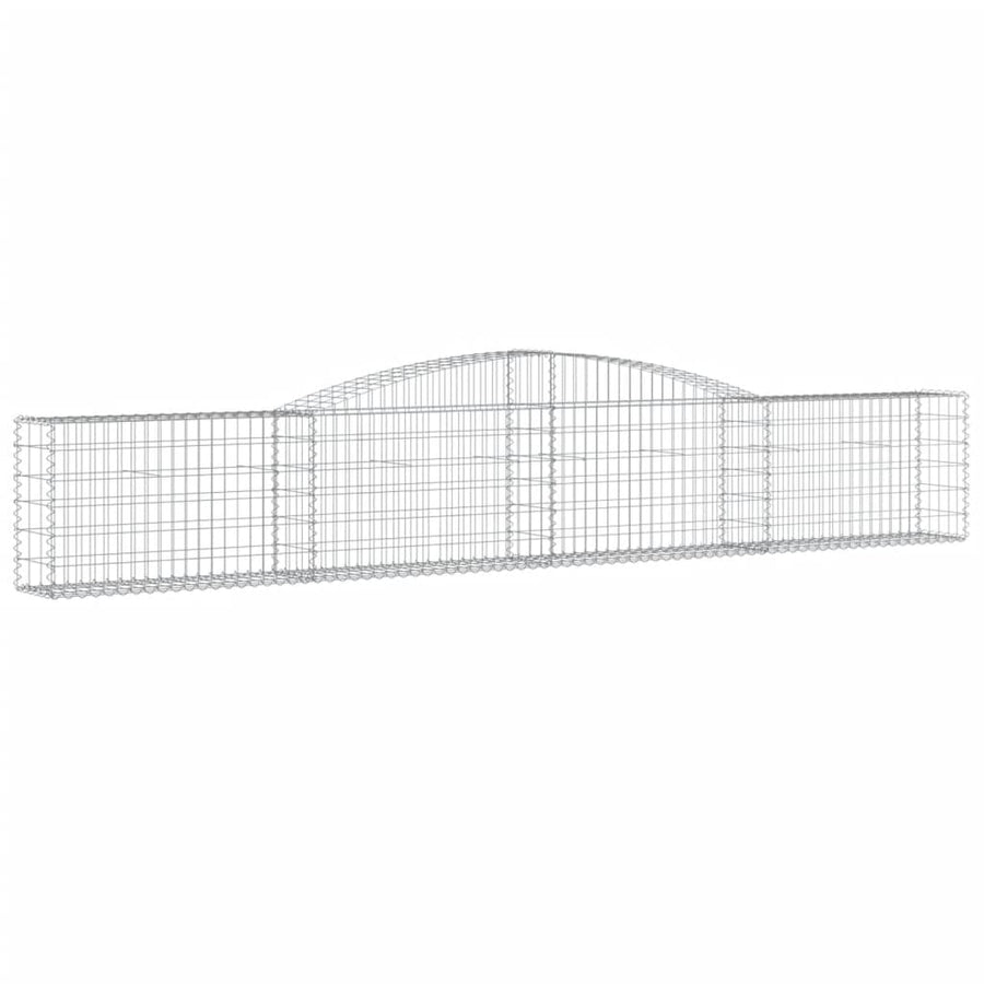 Schanskorven 3 st gewelfd 400x30x60/80 cm ijzer 3 400 x 30 x 60/80 cm