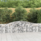 Gabion Baskets 3 pcs curved 400x30x60/80 cm iron