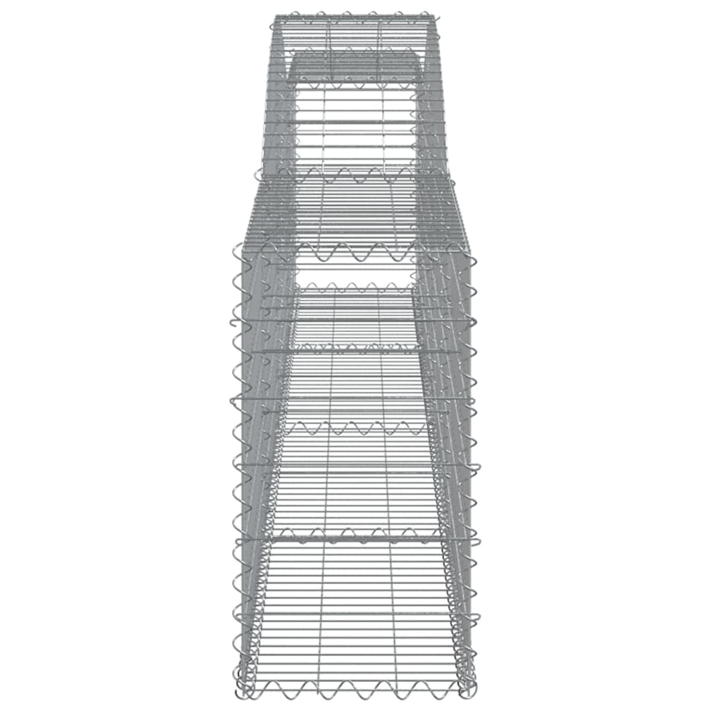 Schanskorven 4 st gewelfd 400x30x60/80 cm ijzer 4 400 x 30 x 60/80 cm