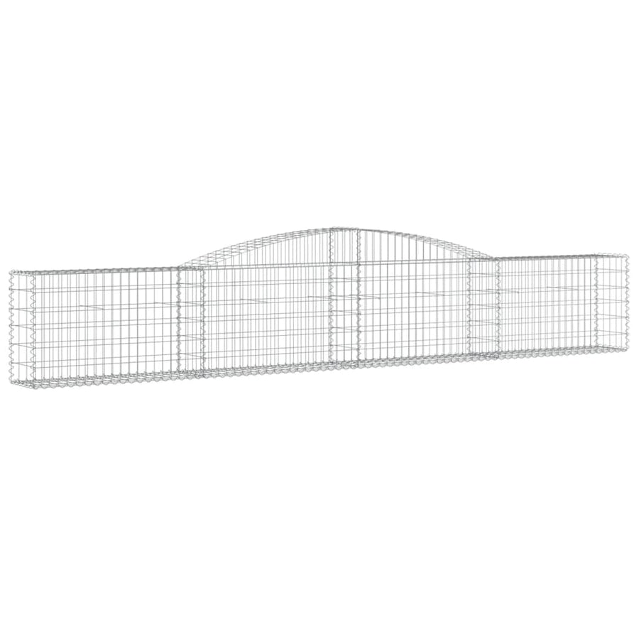 Schanskorven 6 st gewelfd 400x30x60/80 cm ijzer 6 400 x 30 x 60/80 cm