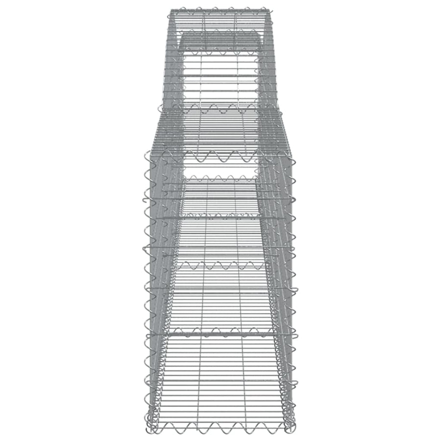 Schanskorven 6 st gewelfd 400x30x60/80 cm ijzer 6 400 x 30 x 60/80 cm