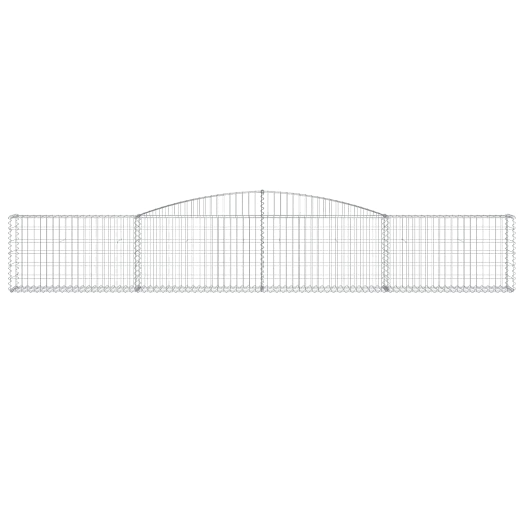 Schanskorven 7 st gewelfd 400x30x60/80 cm ijzer 7 400 x 30 x 60/80 cm